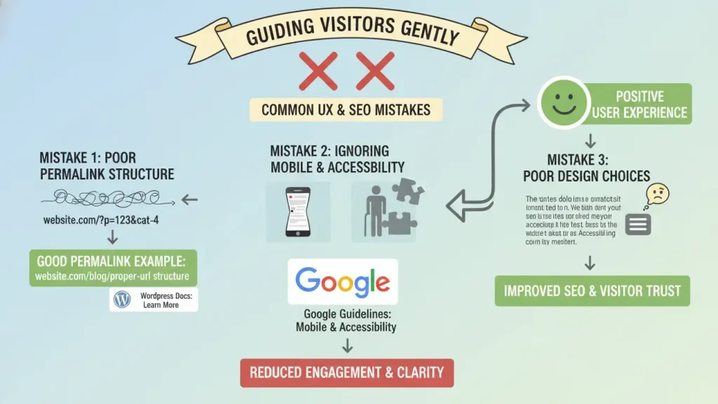 User Experience and SEO Mistakes that confuse visitors