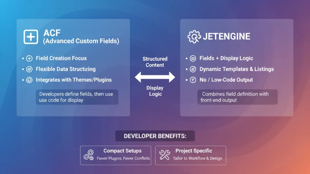 ACF vs jetengine for structured content