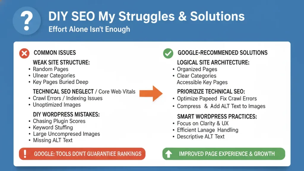 Where DIY SEO Usually Starts to Fail